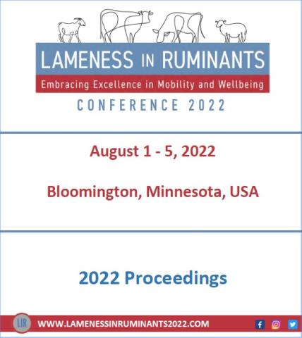 Lameness in Ruminants Proceedings 2022